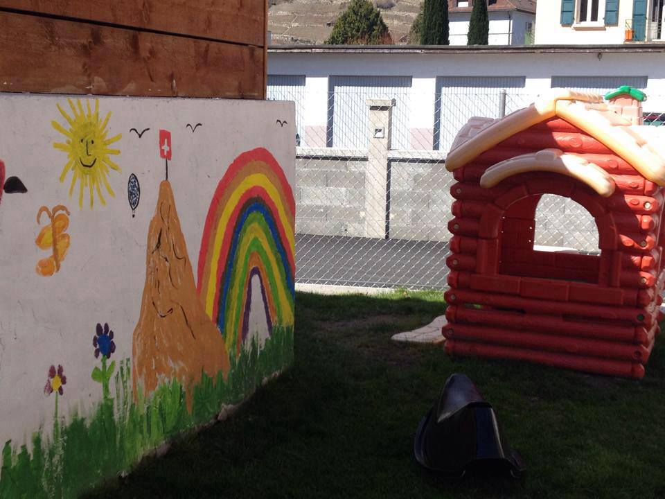 Espace de jeux coloré pour les enfants