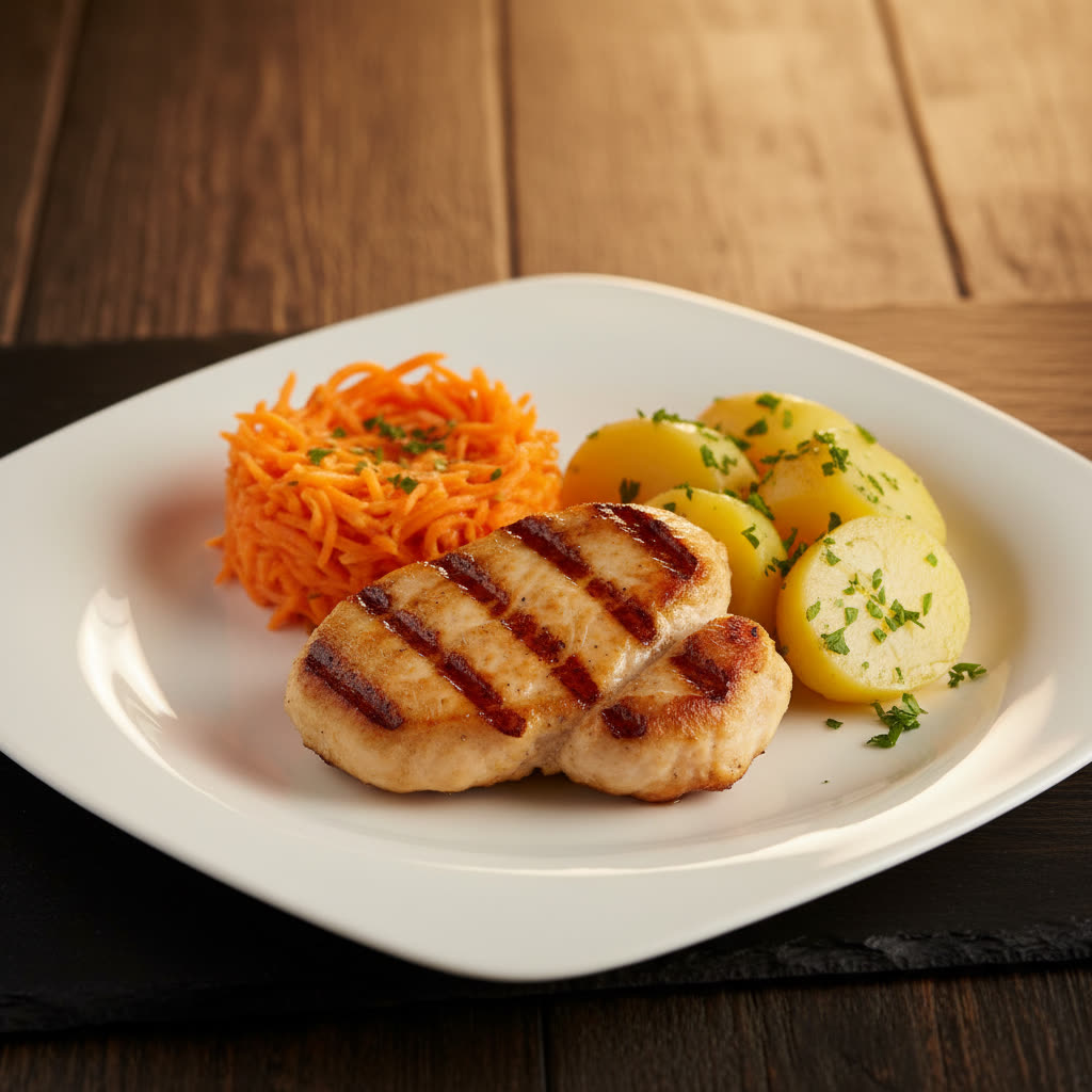 Escalope de poulet grillée enfant