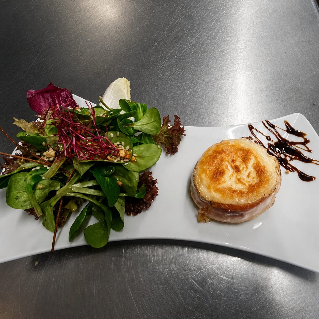 Salade de chèvre chaude